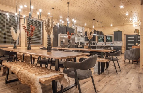 Sevierville Cabin | Luxe 12-BR Cabin - Indoor Pool, Theater, Sleeps 36