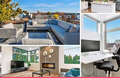 Ballard House | Luxe 3Bdr Home | Parking | Roof Oasis | City Views