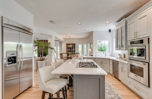 Pensacola House | Luxe Gulf Breeze Home w/Patios - 4 Mi to Beaches!