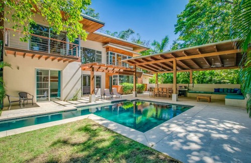 Playa Guiones House | Luxe Modern Villa w/pool yard at premium location