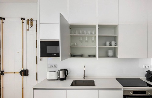 Barrio de La Latina Apartment | Luxe Palacio 2BR w/Balcony & A/C, nr Bars & Dining, by Blueground