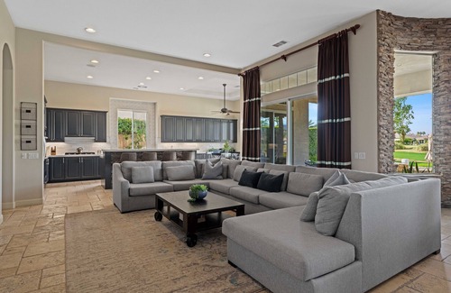 La Quinta House | Luxe Pool, Misters Firepit Lounge & Billiards
