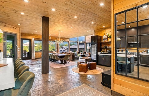 Wears Valley House | Luxe Smoky Lodge - Pool, Theater, Games, Sleeps 20