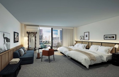 Diamond Head - Kapahulu - St. Louis Hotel | Luxe Two Queens with Lanai and Sleeper Sofa, 2 Units, Romer House Waikiki