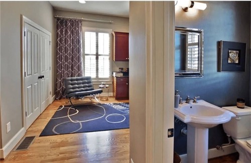 Poncey-Highland House | Luxe Urban Brick Home with Private Pool