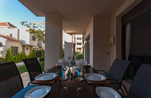 San Javier Apartment | luxurious 2 bedroom,2 bathroom ground floor apartment adjacent to pool Sleeps 6