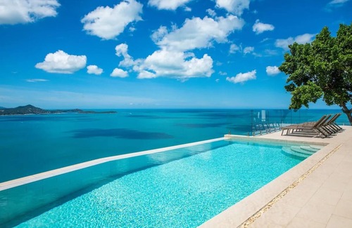 Lamai Villa | Luxurious 5-bedroom villa with infinity pool, sea views, and close to Coral Cove Beach