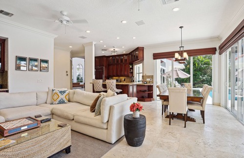 Tropic Isle House | Luxurious Delray Beach Waterfront Pool Home with VIP Beach Passes! Pet Friendly!