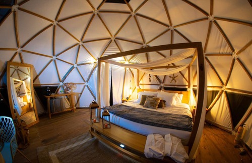 San Francisco House | Luxurious dome-type glamping located under the shade of gigantic trees