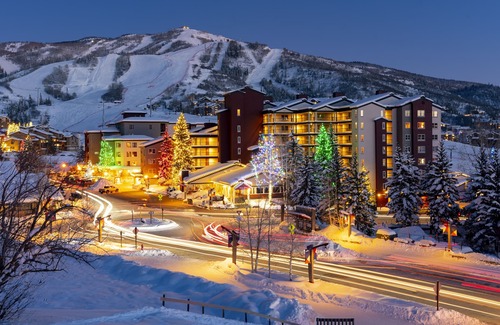 Steamboat Springs Condo | Luxurious lodging within walking distance of slopes w/shared pool/hot tub