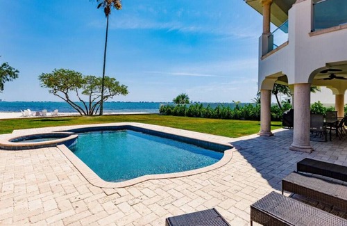 Indian Beach Sapphire Shores House | Luxurious Mediterranean Estate with Private Beach