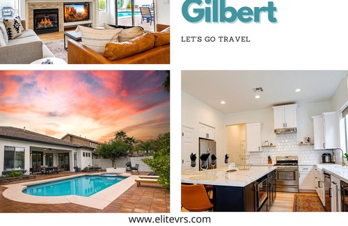 Seville House | Luxurious Palms Gilbert! Heated Pool/Spa! Sleeps 9! Dog Friendly.