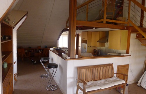 L'Ermitage-les-Bains Apartment | Luxurious apartment with large terrace, 50 m away from the beach