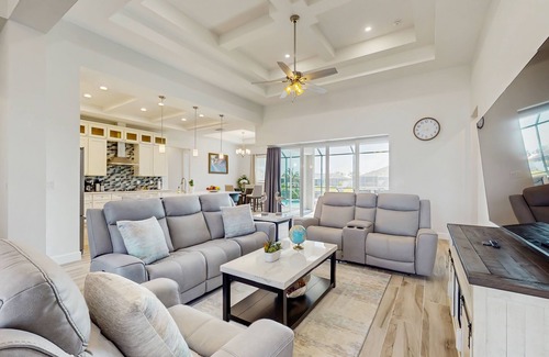 Gulf Cove House | Luxurious waterfront home, pool, Gulf access, and pool table