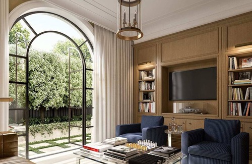 Brighton Apartment | Luxury 3 Bedrm Residence w/ Library Apt 4-52 Black