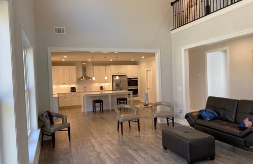 Douglasville House | Luxury 3400 sq ft Estate;Private Backyard Oasis 3-4 rms; 2 levels to yourself!