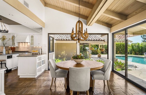 North Tustin House | Luxury 5-bedroom OC estate with US Open surface tennis court near Disneyland