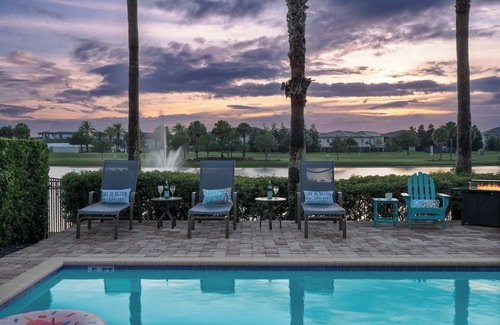 Reunion Apartment | Luxury 5BR Villa w Pool & Cinema, 4mi to Disney