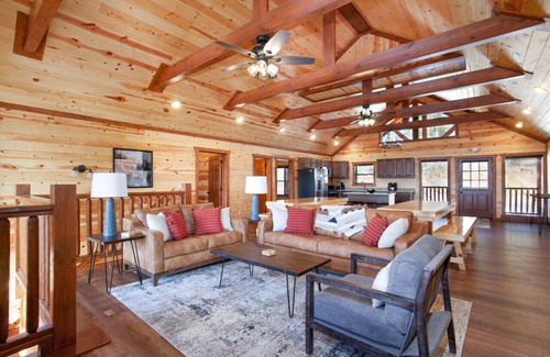 Sevierville Cabin | Luxury 8BR Getaway Pool Hot Tub Gazebo and Mountain Views