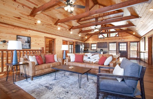 Sevierville Cabin | Luxury 8BR Getaway Pool Hot Tub Gazebo and Mountain Views