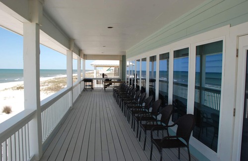 Morgantown House | Luxury Beachfront Home with Indoor Elevator; Extra Large Deck; Sleeps up to 30!