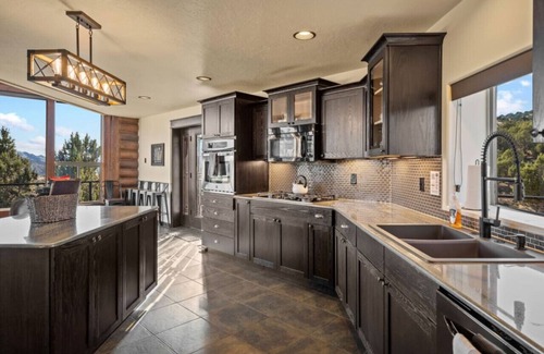 Cedar City Cabin | Luxury Cabin on 40 Private Acres - Wraparound Deck