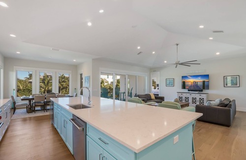 Anna Maria House | Luxury Canalfront Retreat with Dock, Pool, Spa and Game Room