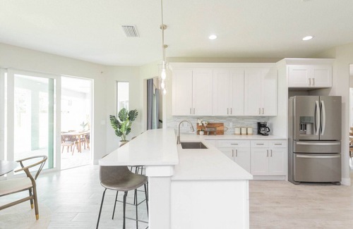 Cape Caneveral Beach Gardens House | Luxury Coastal Home - Steps to Beach w/Private Backyard, Hot Tub & Games Room!