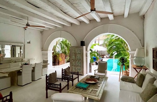Cartagena District House | Luxury Colonial Retreat in Cartagena's Old Town with Rooftop & Private Pool