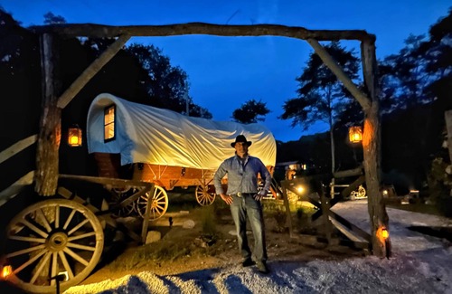 Banner Elk Cabin | Luxury Covered Wagon ,Winery with mountain and vineyard view