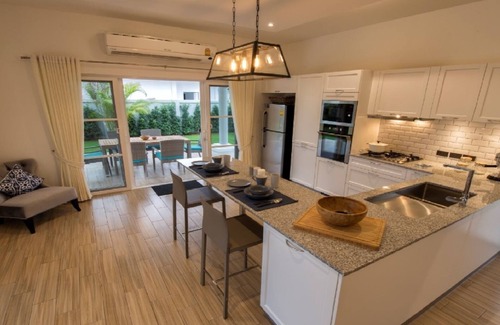 Hua Hin House | Luxury Family Private Pool Villa, Hua Hin, spacious garden+private infinity pool