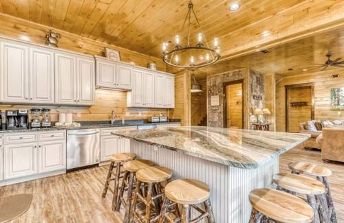 Gatlinburg Cabin | Luxury Gatlinburg Getaway Sleeps 50 with Hot Tub, Shared Pool, Game/Theater Room