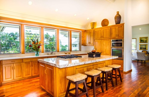 Poipu Villa | Luxury Home, A/C, Heated Pool, Gourmet Kitchen, 4BR 6 Bath, 3 Master Suites.