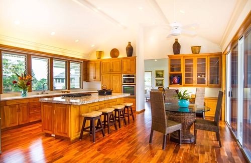 Poipu Villa | Luxury Home, A/C, Heated Pool, Gourmet Kitchen, 4BR 6 Bath, 3 Master Suites.