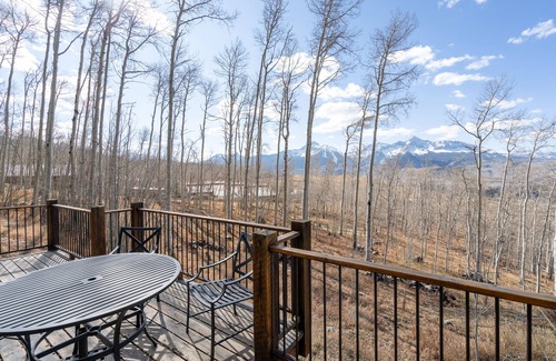 Telluride House | Luxury home with majestic mountain views, private hot tub, fireplace & deck