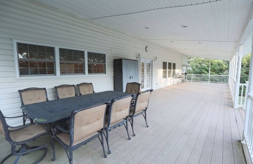 Albrightsville House | Luxury Home with Sauna, Hot Tubs, Game Room, Short Walk to Lake, King Beds
