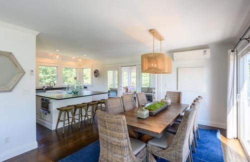 Katama House | Luxury Katama 5BR - Pool, Hot Tub, Bocce & Firepit Steps from South Beach