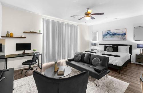 Five Points South Apartment | Luxury King Bed Suite A plus Amenities and Great Location