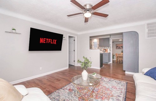 Cleveland House | Luxury King Getaway w/Private Bath & Garage!