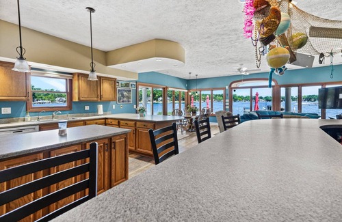 Sister Lakes House | Luxury Lake Home With The Best Patio On The Lake!