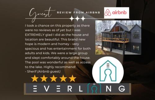 Mooresville House | Luxury Lakefront Escape Pool Poker Hot Tub Fire Pit