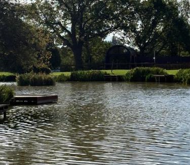 Hatherton Cabin | Luxury Lodge with Hot Tub next to Belfry Golf Course