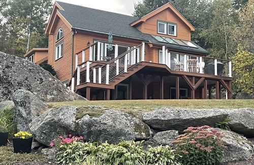 Lucerne-in-Maine Cabin | Luxury Maine Timber Frame w/Lake Views & Access