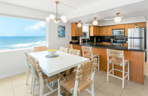 Satellite Beach Condo | Luxury Oceanfront Penthouse: Heated Pool + Hot Tub & Private Balconies 🌅