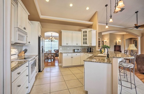 Palm Harbor House | Luxury Palm Coast Home w/Dock & Game Room!
