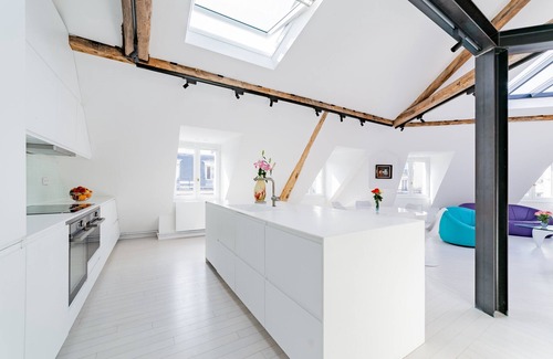 L'Europe Apartment | Luxury Penthouse apartment Paris with glass rooftop, 6/7 guests