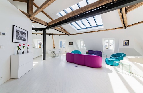 L'Europe Apartment | Luxury Penthouse apartment Paris with glass rooftop, 6/7 guests