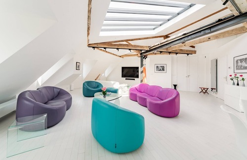 L'Europe Apartment | Luxury Penthouse apartment Paris with glass rooftop, 6/7 guests