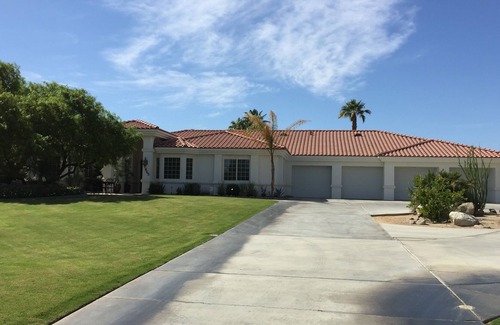 Bermuda Dunes House | Luxury Private Gated Estate on 2.33 acres. Pool, Spa, Firepit, BBQ, BB court