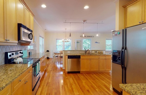 Kure Beach House | Luxury SeaWatch Home w/2 King Suites, 2 Decks, Pool, Tennis, Beach Access & Dog Friendly